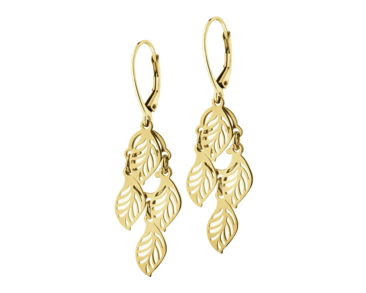 Gold-Plated Silver Dangling Earring 