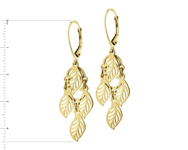 Gold-Plated Silver Dangling Earring 