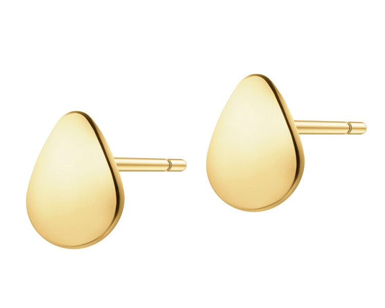 8 K Yellow Gold Earrings 