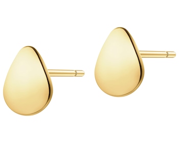 8 K Yellow Gold Earrings 