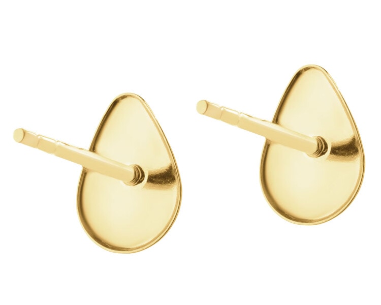 8 K Yellow Gold Earrings 