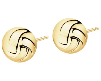 8 K Yellow Gold Earrings 