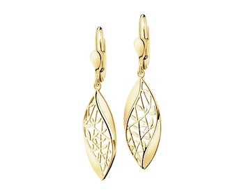 8 K Yellow Gold Dangling Earring 