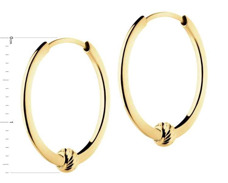14 K Yellow Gold Hoop Earring