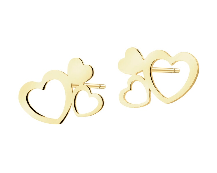 14 K Yellow Gold Earrings 