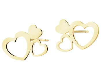 14 K Yellow Gold Earrings 