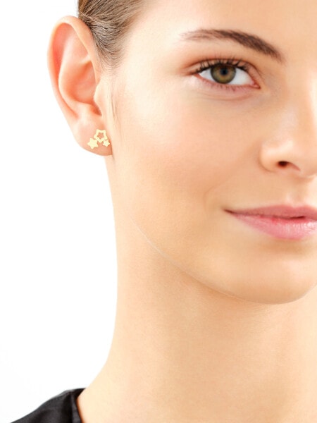 8 K Yellow Gold Earrings 