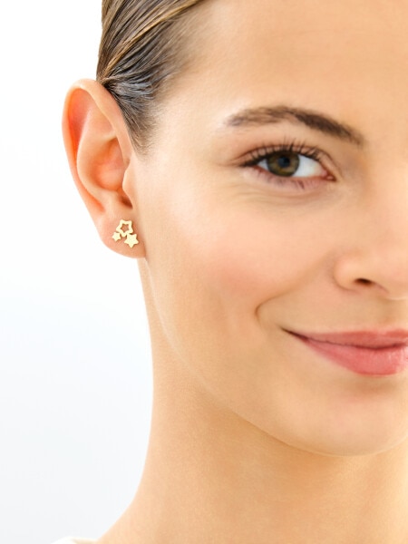 8 K Yellow Gold Earrings 