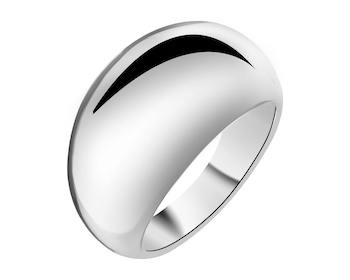 Rhodium Plated Silver Ring 