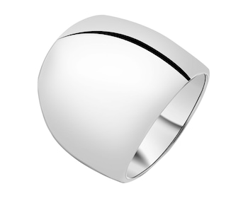 Rhodium Plated Silver Ring 