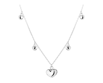 Rhodium Plated Silver Necklace 