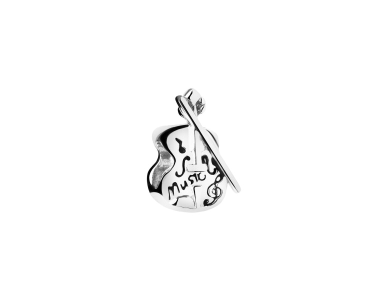 Rhodium Plated Silver Beads For Kids Pendant 