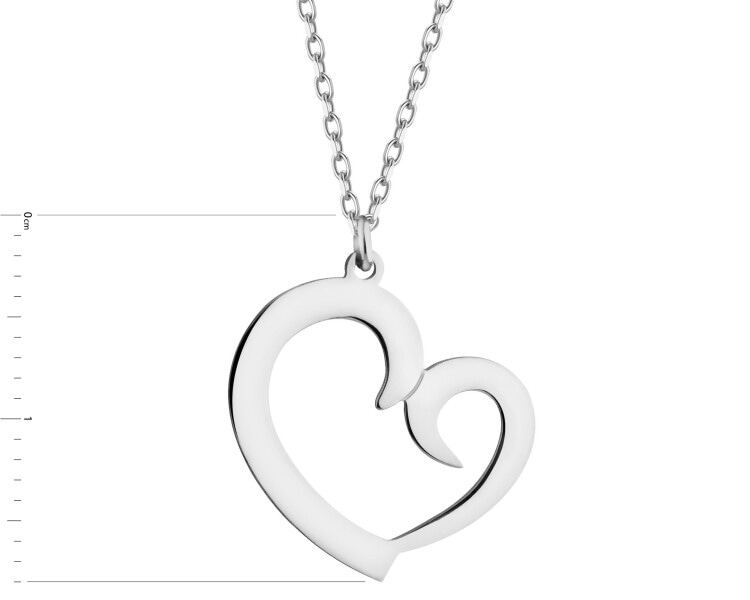 Rhodium Plated Silver Necklace