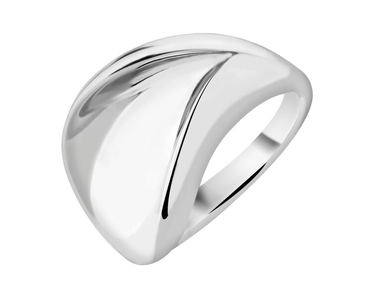 Rhodium Plated Silver Ring 