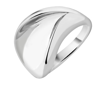 Rhodium Plated Silver Ring 