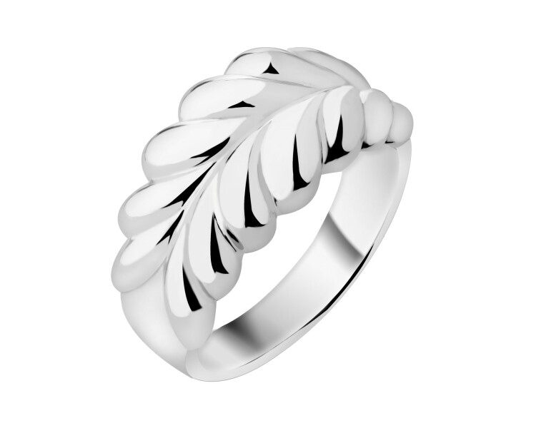 Rhodium Plated Silver Ring 