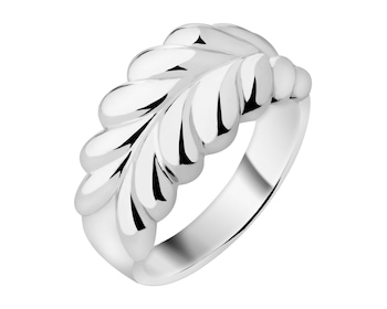 Rhodium Plated Silver Ring 