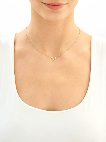 8 K Yellow Gold Necklace 