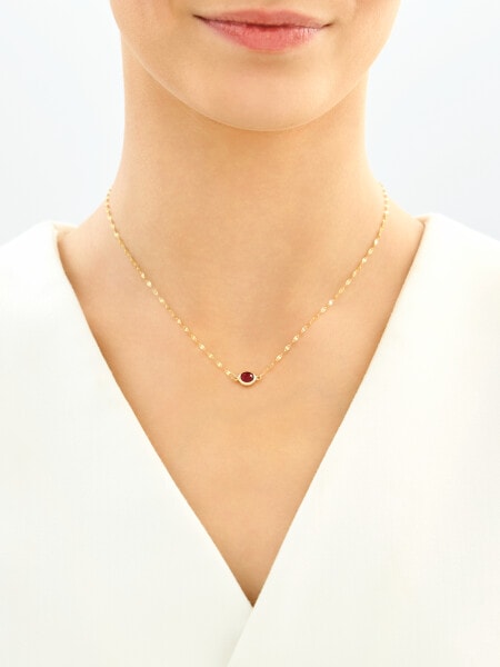 Złoty naszyjnik z cyrkonią