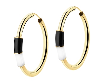 9 K Yellow Gold Hoop Earring 