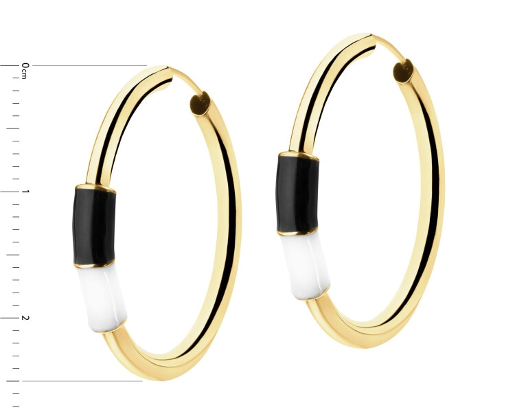 9 K Yellow Gold Hoop Earring 