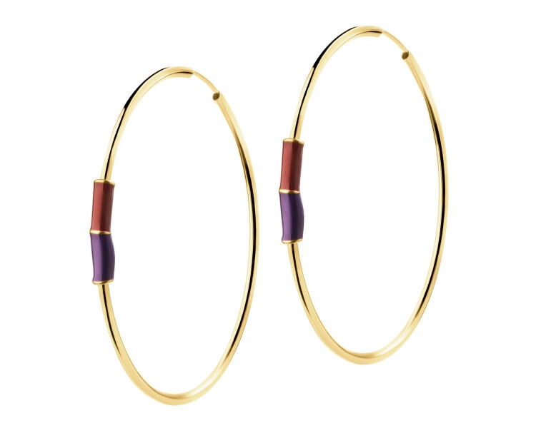 9 K Yellow Gold Hoop Earring 