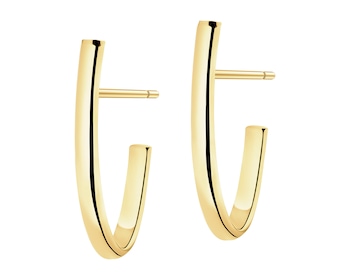 9 K Yellow Gold Earrings 