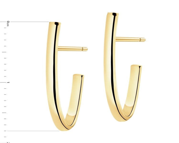 9 K Yellow Gold Earrings 