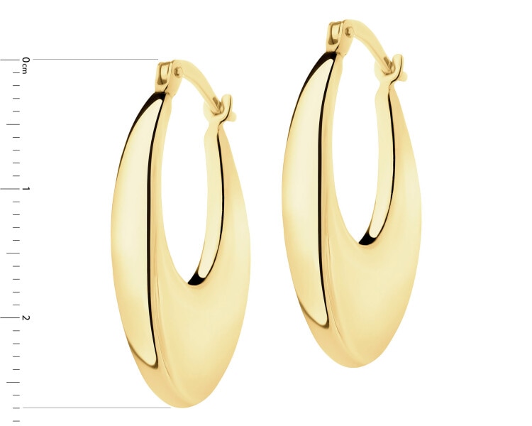 8 K Yellow Gold Dangling Earring 