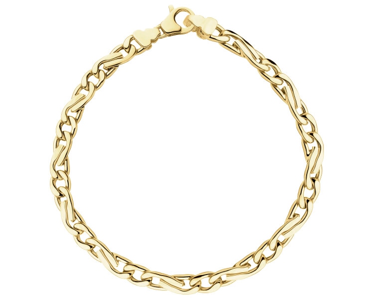 9 K Yellow Gold Bracelet with Cubic Zirconia