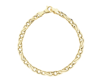 9 K Yellow Gold Bracelet with Cubic Zirconia