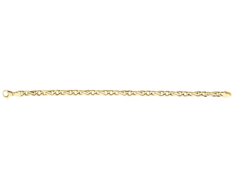 9 K Yellow Gold Bracelet with Cubic Zirconia