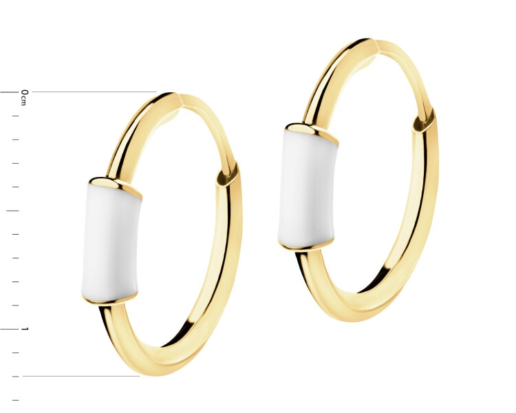 9 K Yellow Gold Hoop Earring 