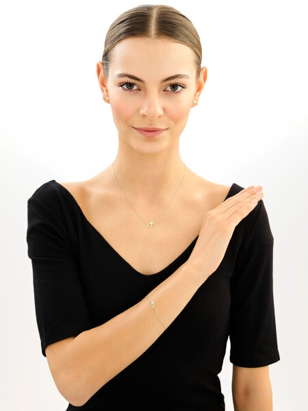 Złoty naszyjnik - serca