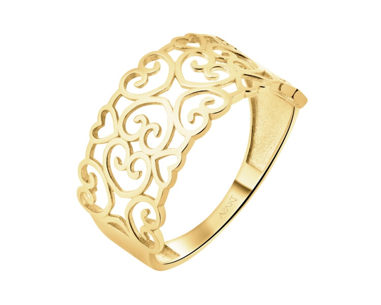 14 K Yellow Gold Band Ring 