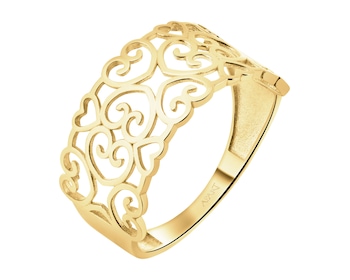 14 K Yellow Gold Band Ring 