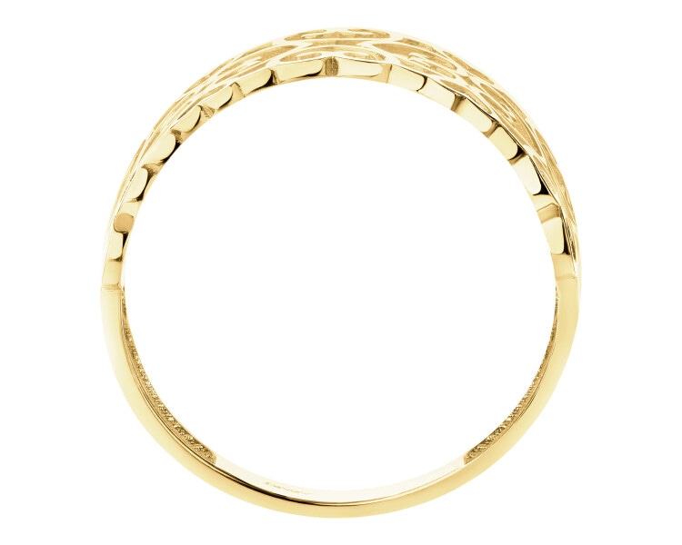 14 K Yellow Gold Band Ring 