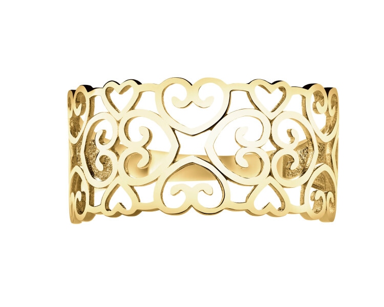 14 K Yellow Gold Band Ring 