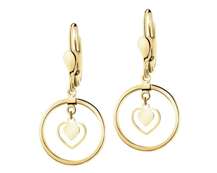 14 K Yellow Gold Dangling Earring 