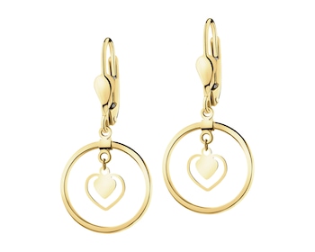 14 K Yellow Gold Dangling Earring 