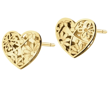 14 K Yellow Gold Earrings