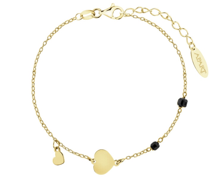 Gold-Plated Silver Bracelet with Cubic Zirconia