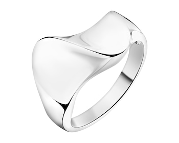 Rhodium Plated Silver Ring 