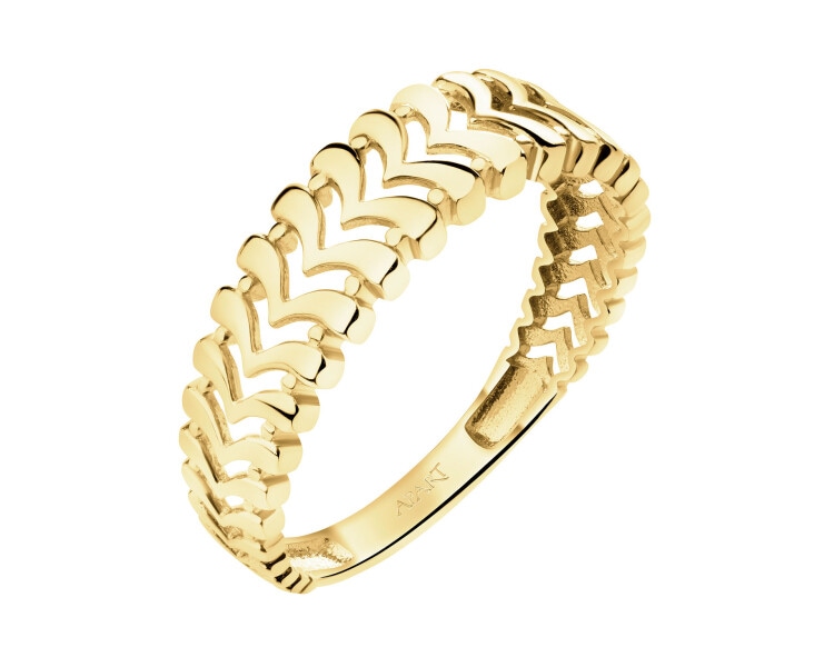 14 K Yellow Gold Band Ring 