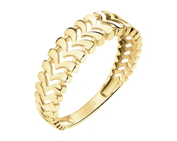 14 K Yellow Gold Band Ring 