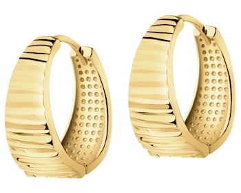 9 K Yellow Gold Hoop Earring 