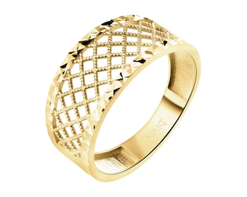 8 K Yellow Gold Band Ring 