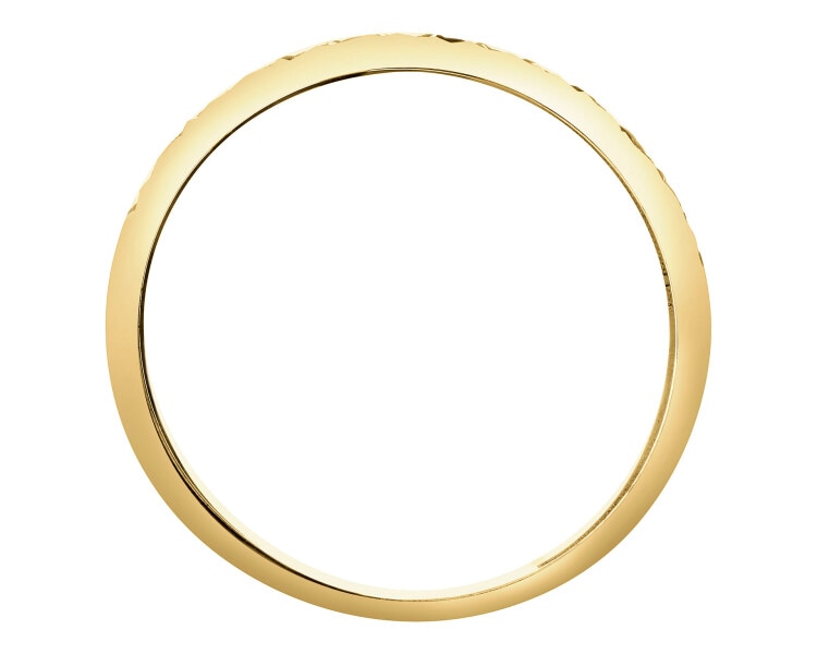 8 K Yellow Gold Band Ring 