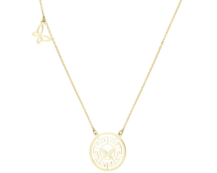 8 K Yellow Gold Necklace 