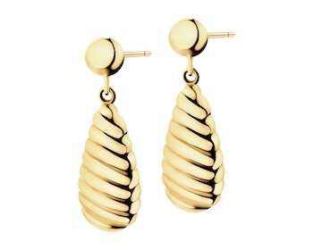 9 K Yellow Gold Dangling Earring